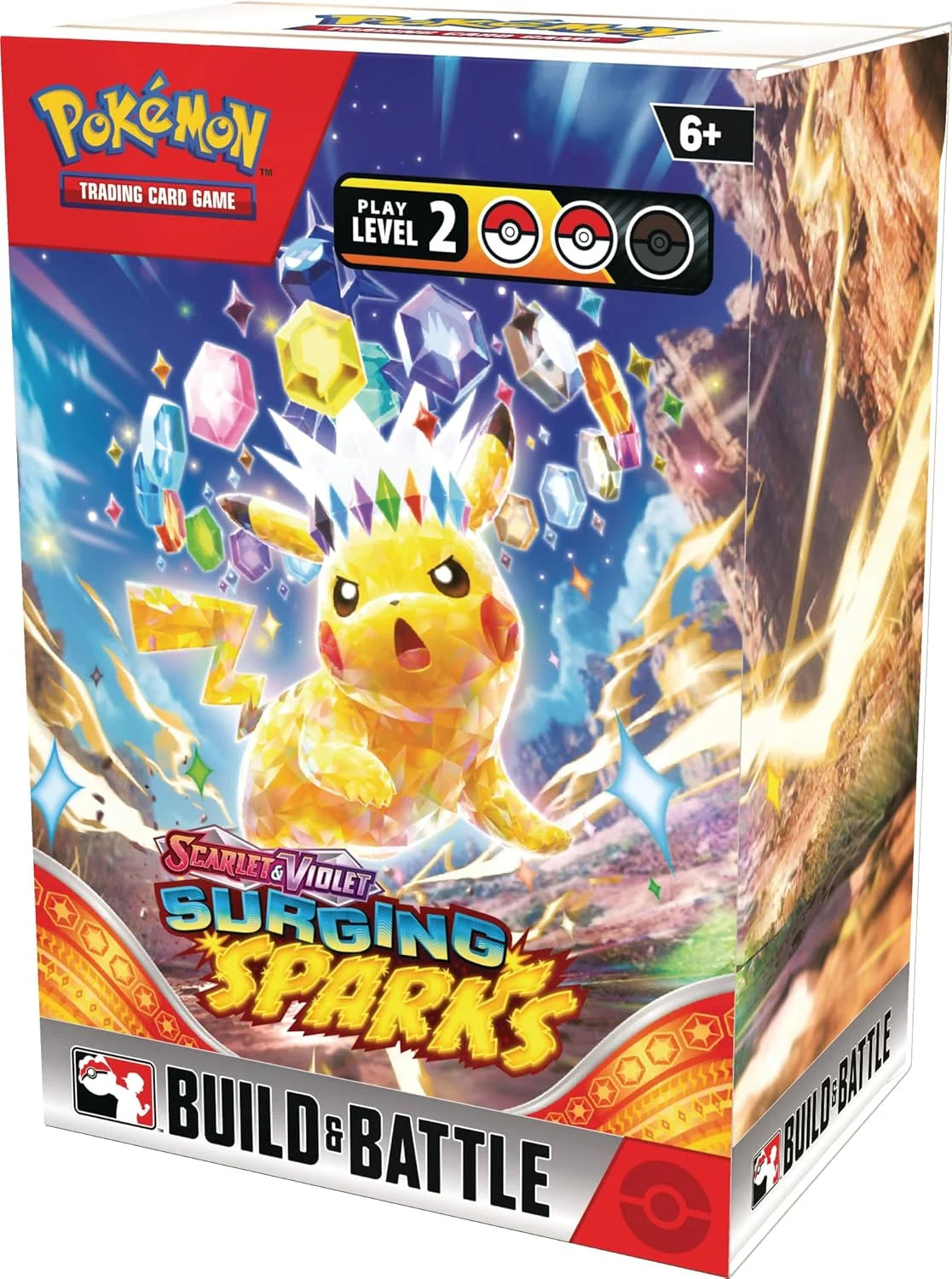 Pokemon Scarlet & Violet Surging Sparks Build and Battle Box (SV08)