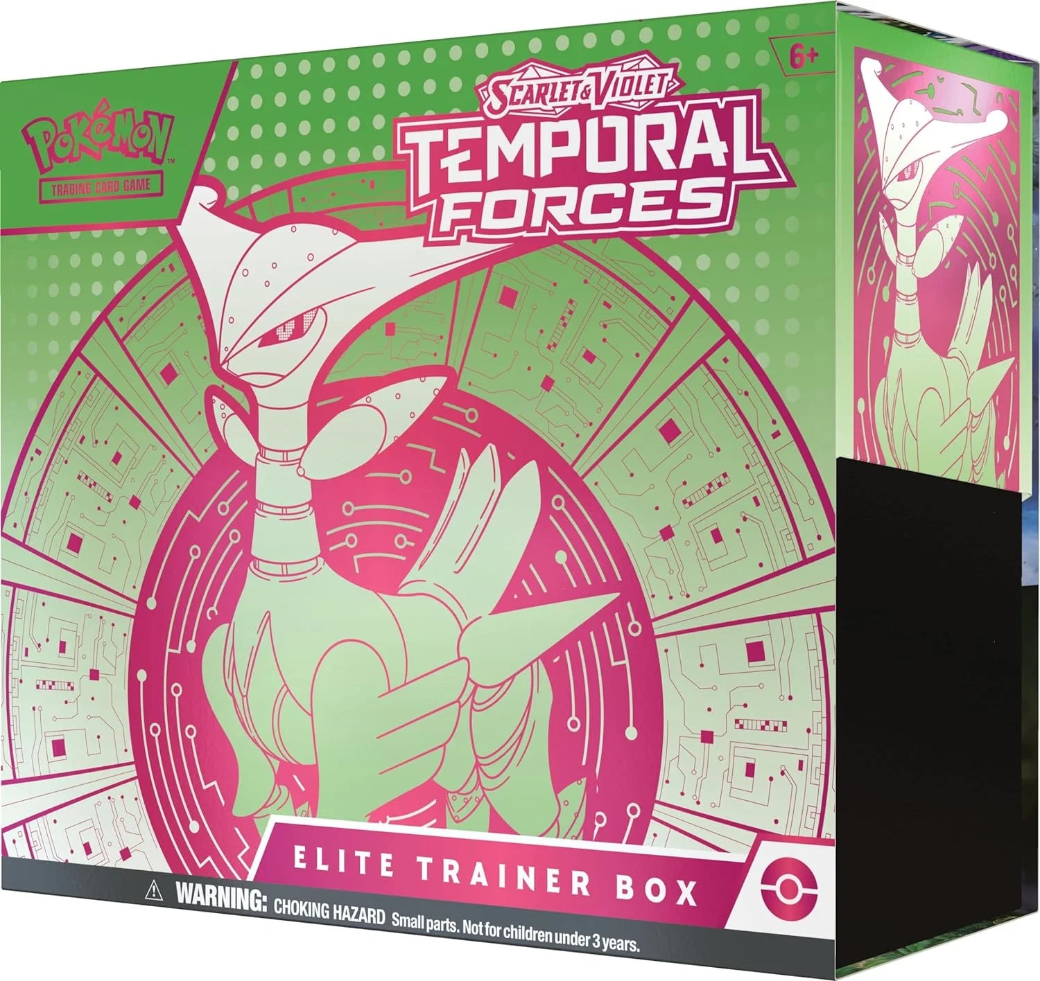 TCG: Scarlet and Violet: Temporal Forces: Elite Trainer Box: Iron Leaves
