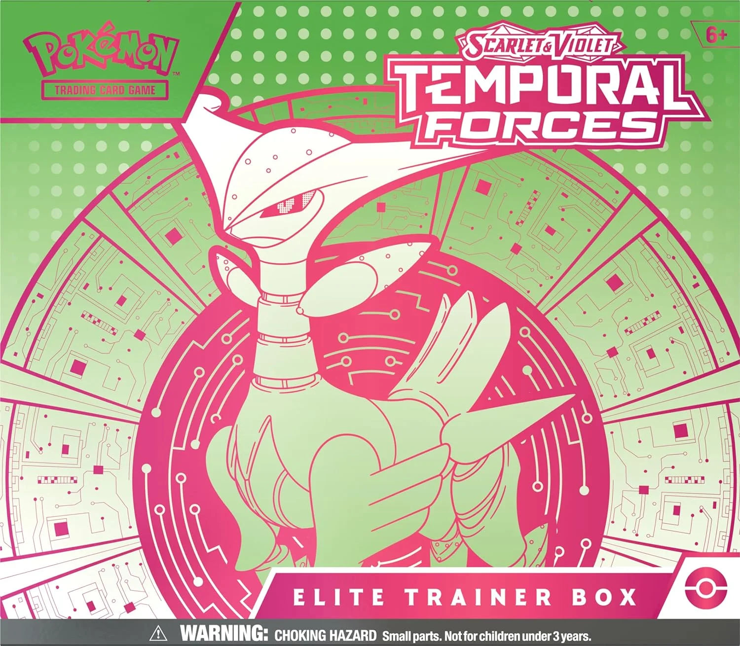 TCG: Scarlet and Violet: Temporal Forces: Elite Trainer Box: Iron Leaves