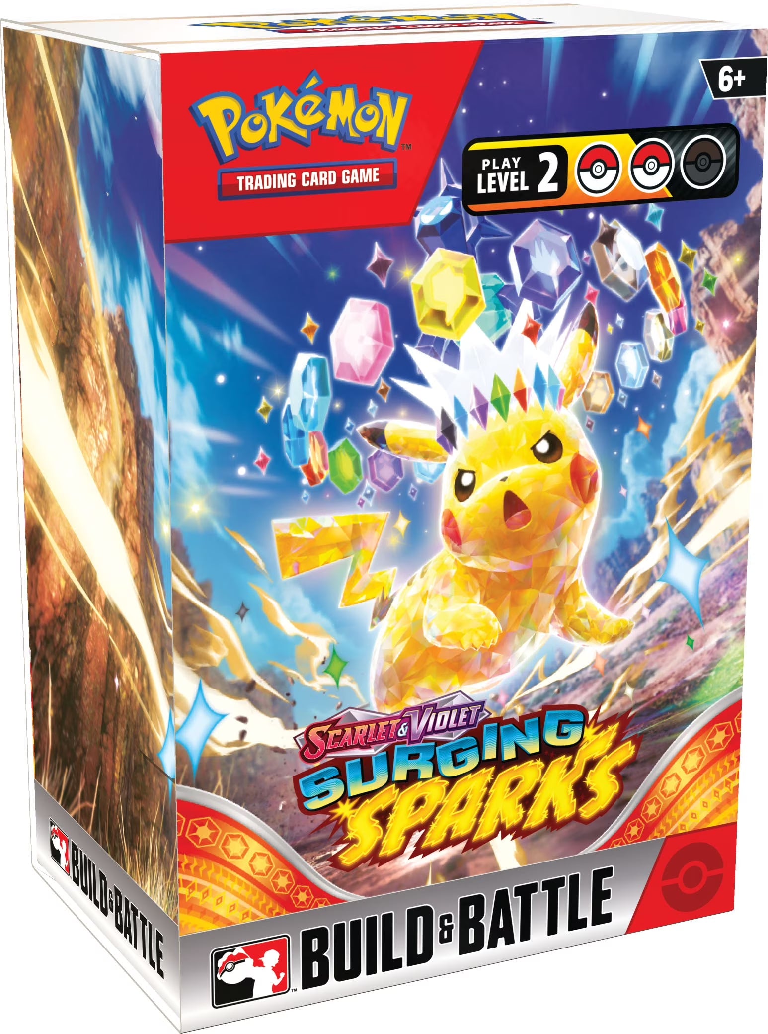 Pokemon Scarlet & Violet Surging Sparks Build and Battle Box (SV08)
